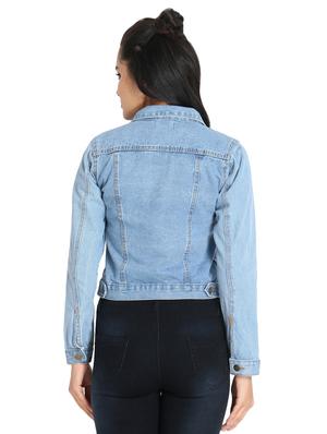 stone washed denim jacket - 16884772 - Standard Image - 3