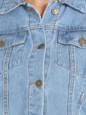 stone washed denim jacket - 16884772 - Standard Image - 5