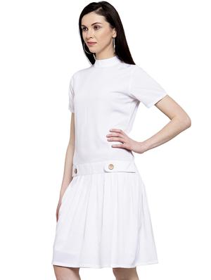 mock neck drop waist dress - 16884874 - Standard Image - 2