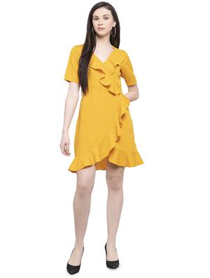overlap ruffled ruffled dress - 16884875 - Standard Image - 4