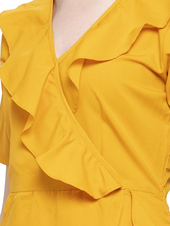 overlap ruffled ruffled dress - 16884875 - Zoom Image - 5