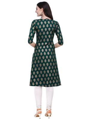 printed a-line kurta - 16884914 - Standard Image - 3