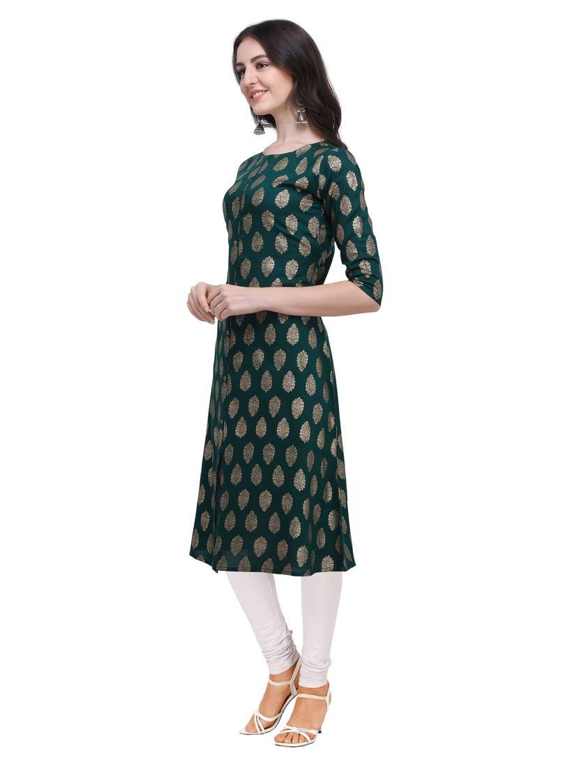 printed a-line kurta - 16884914 - Zoom Image - 2