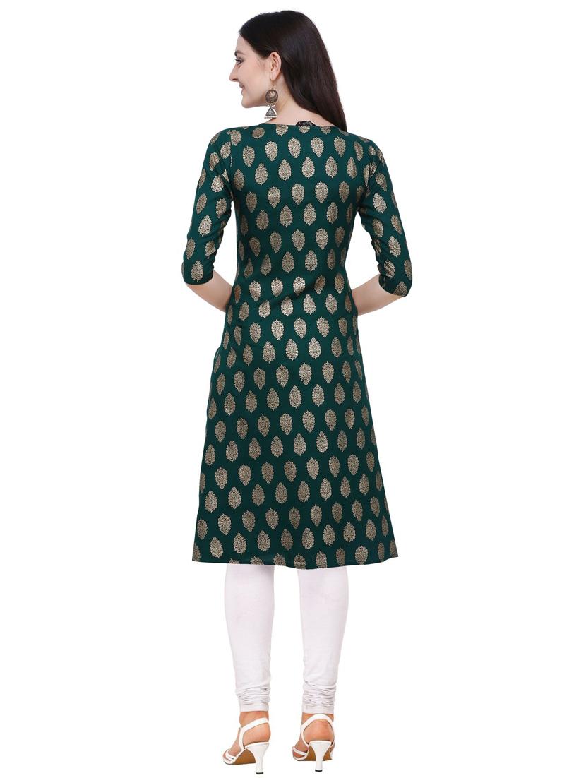 printed a-line kurta - 16884914 - Zoom Image - 3