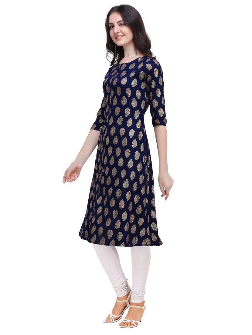 printed a-line kurta - 16884916 - Zoom Image - 2
