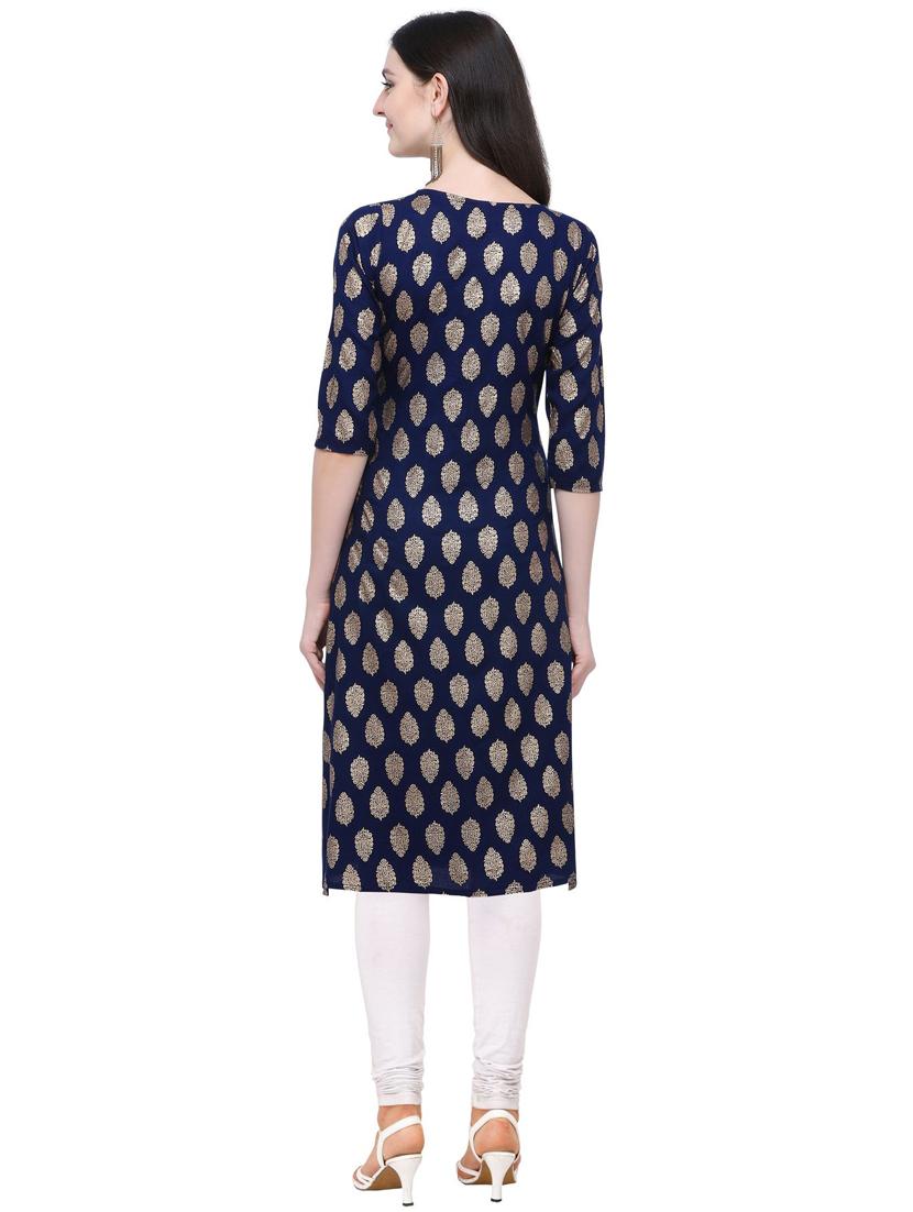 printed a-line kurta - 16884916 - Zoom Image - 3