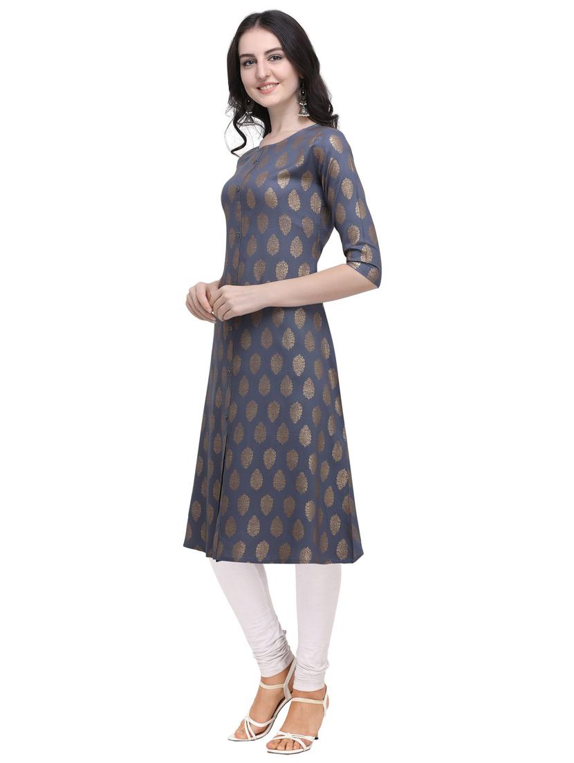 printed a-line kurta - 16884918 - Zoom Image - 2