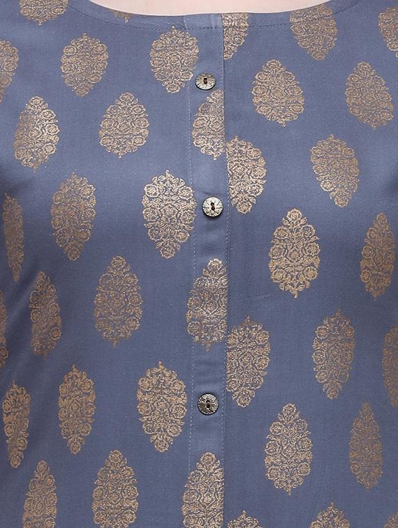 printed a-line kurta - 16884918 - Zoom Image - 4