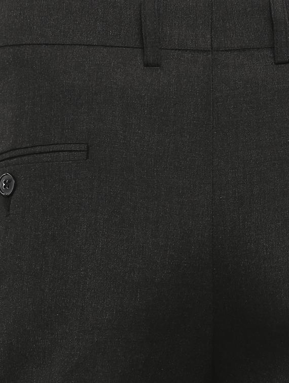 black solid flat front formal trouser - 16885174 - Zoom Image - 5