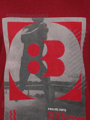 red printed t-shirt - 16886327 - Standard Image - 4