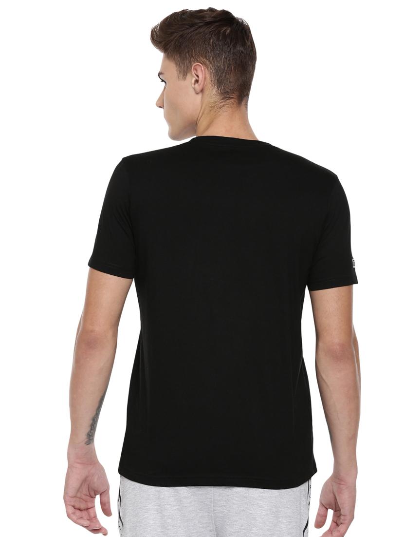 black typographic chest print t-shirt - 16886332 - Zoom Image - 3