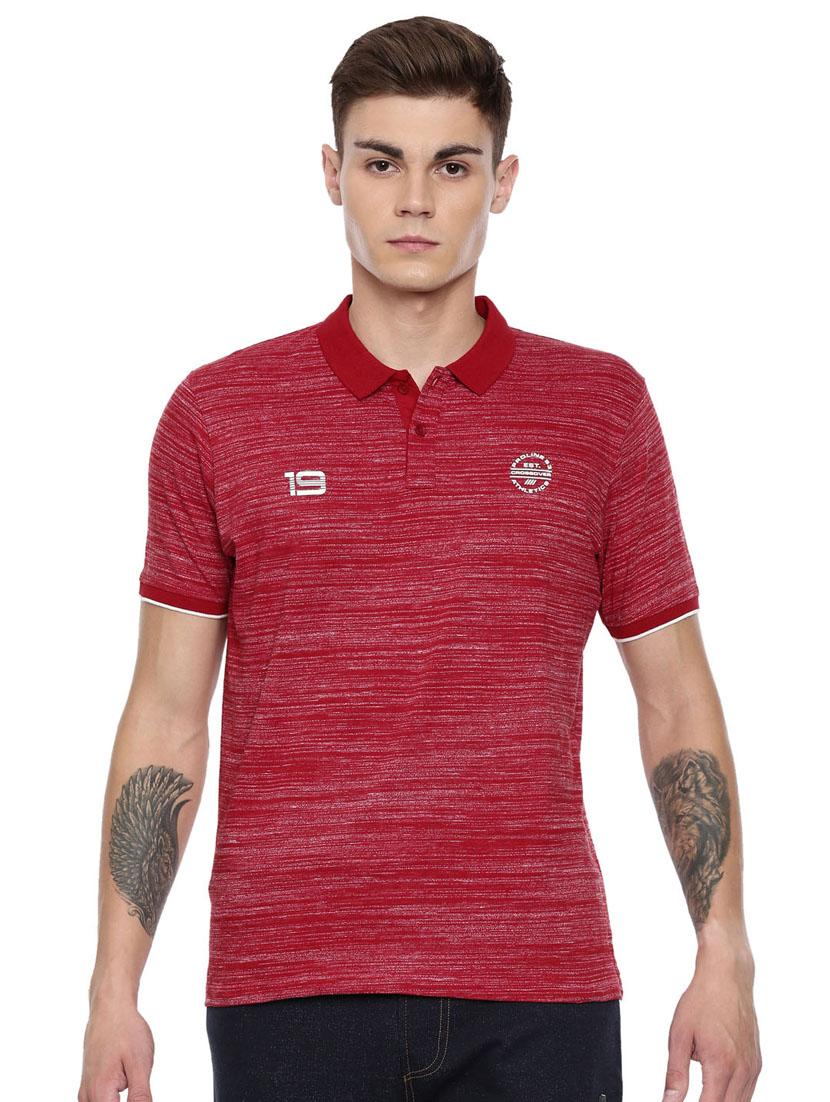 red collared t-shirt - 16886358 - Zoom Image - 1