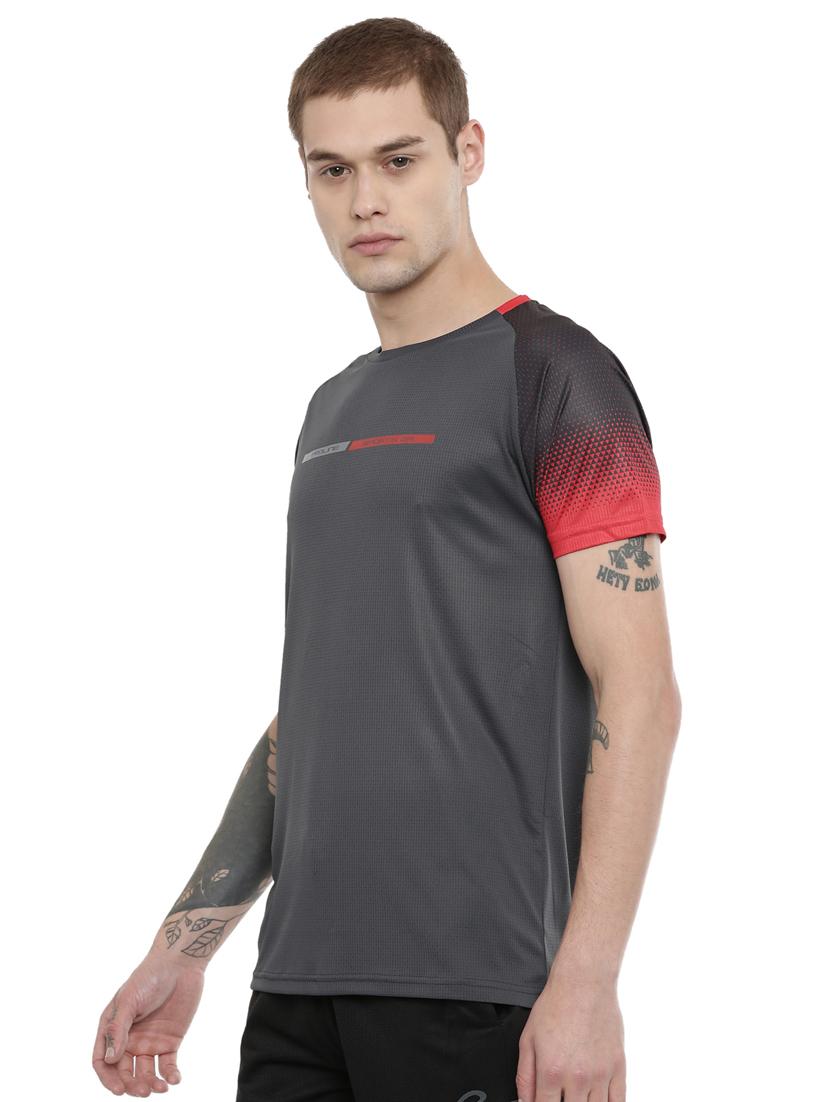 grey printed raglan t-shirt - 16886363 - Zoom Image - 2