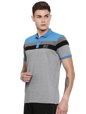 grey striped collared t-shirt - 16886372 - Standard Image - 2