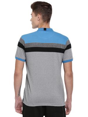 grey striped collared t-shirt - 16886372 - Standard Image - 3