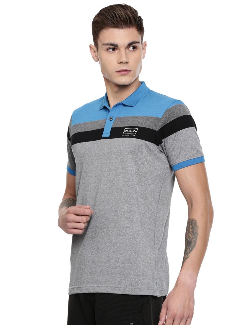 grey striped collared t-shirt - 16886372 - Zoom Image - 2