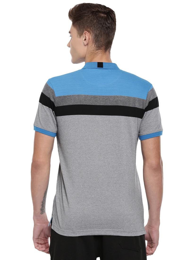 grey striped collared t-shirt - 16886372 - Zoom Image - 3
