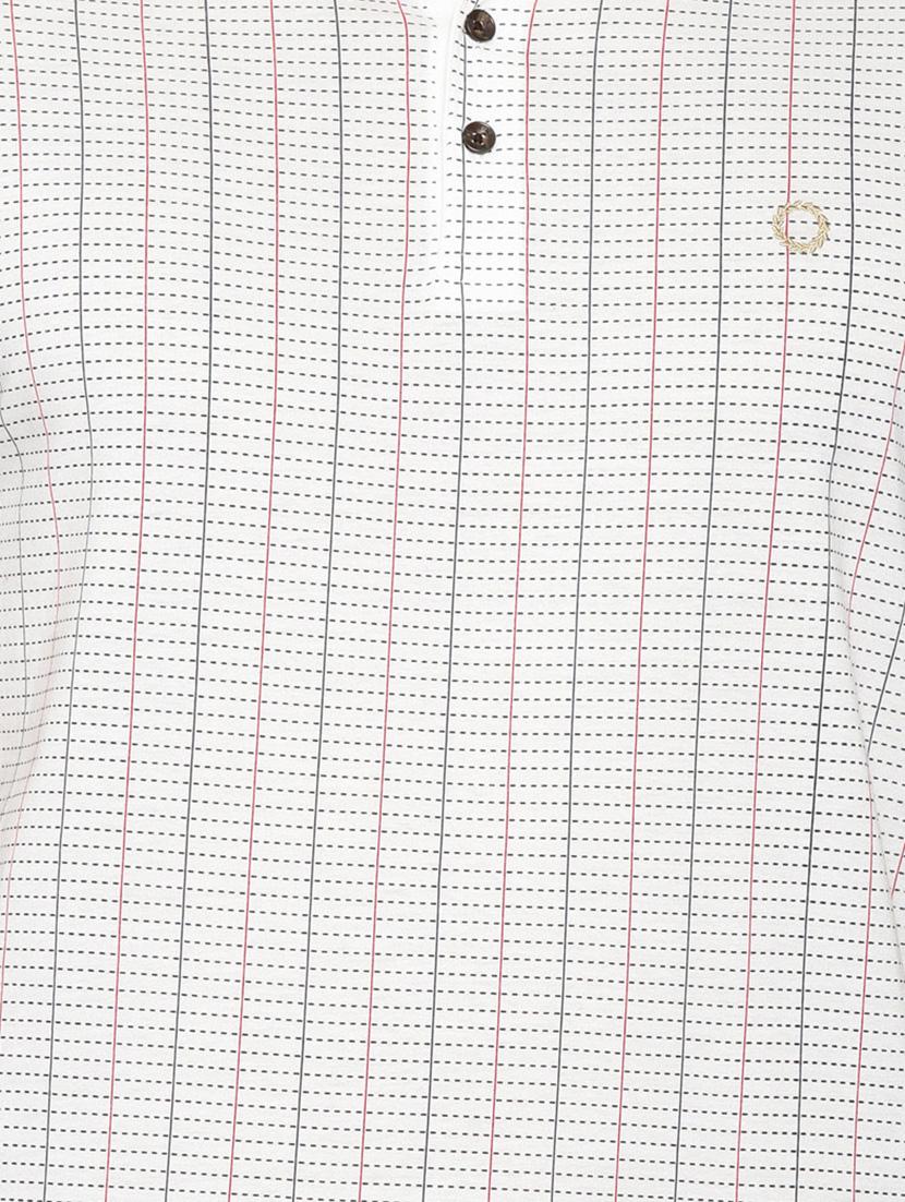 white striped collared t-shirt - 16886405 - Zoom Image - 4
