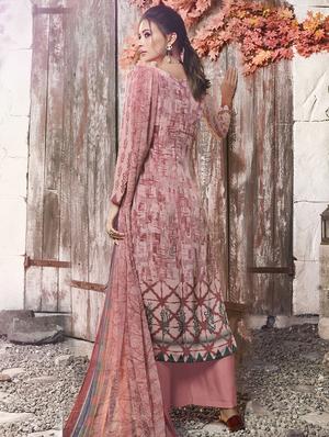 printed unstitched suit - 16886458 - Standard Image - 2