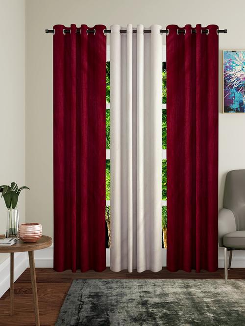 long crush 3 door curtains - 16886875 - Standard Image - 1