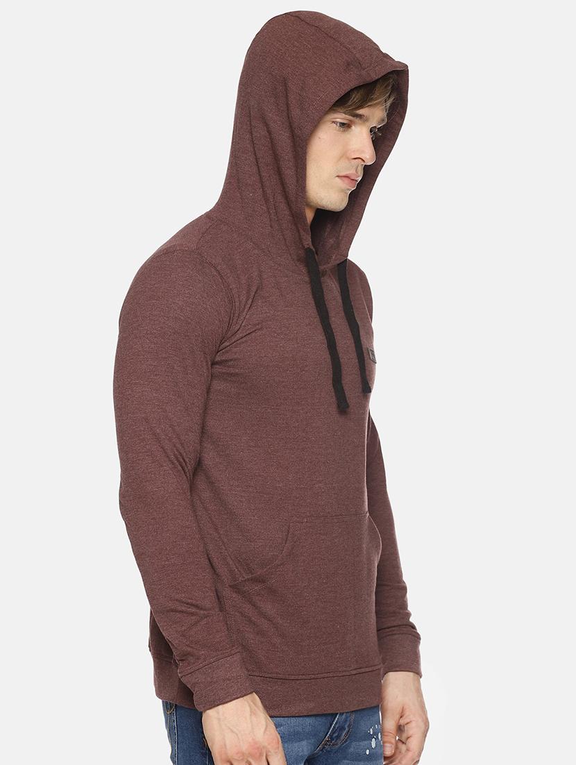 brown solid sweatshirt - 16887091 - Zoom Image - 2