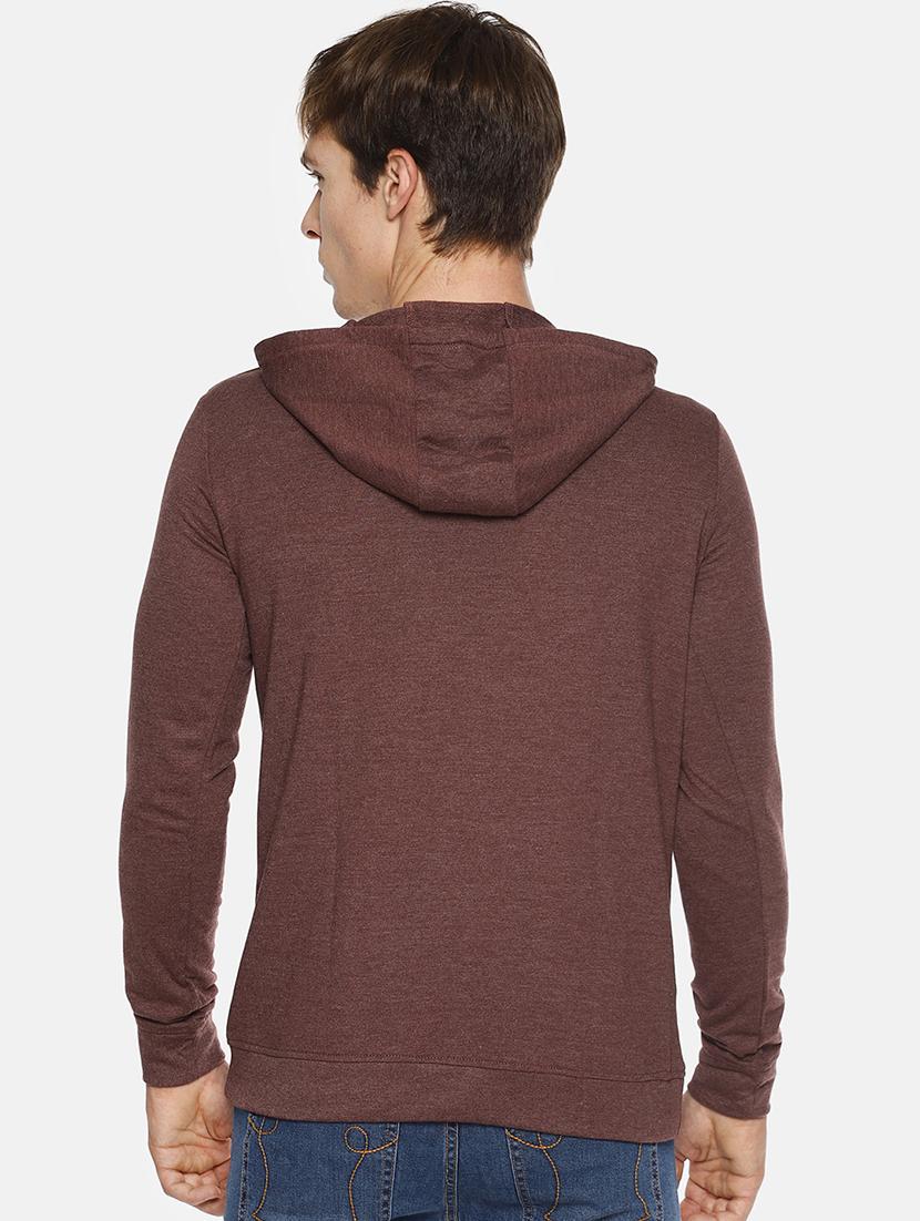 brown solid sweatshirt - 16887091 - Zoom Image - 3