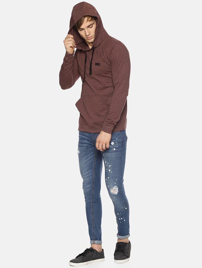 brown solid sweatshirt - 16887091 - Zoom Image - 4