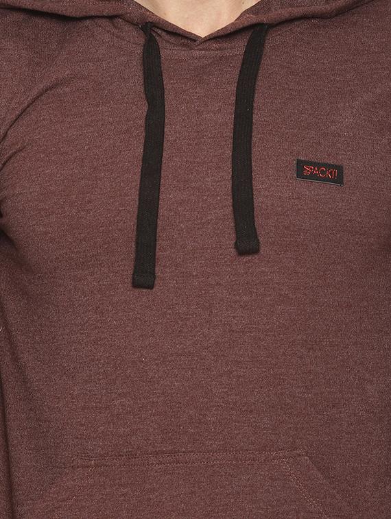 brown solid sweatshirt - 16887091 - Zoom Image - 5