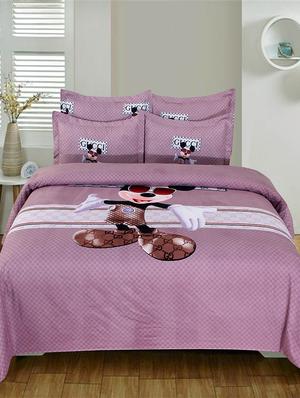 pure cotton double bedsheet with two matching pillow covers - 16887444 - Standard Image - 2