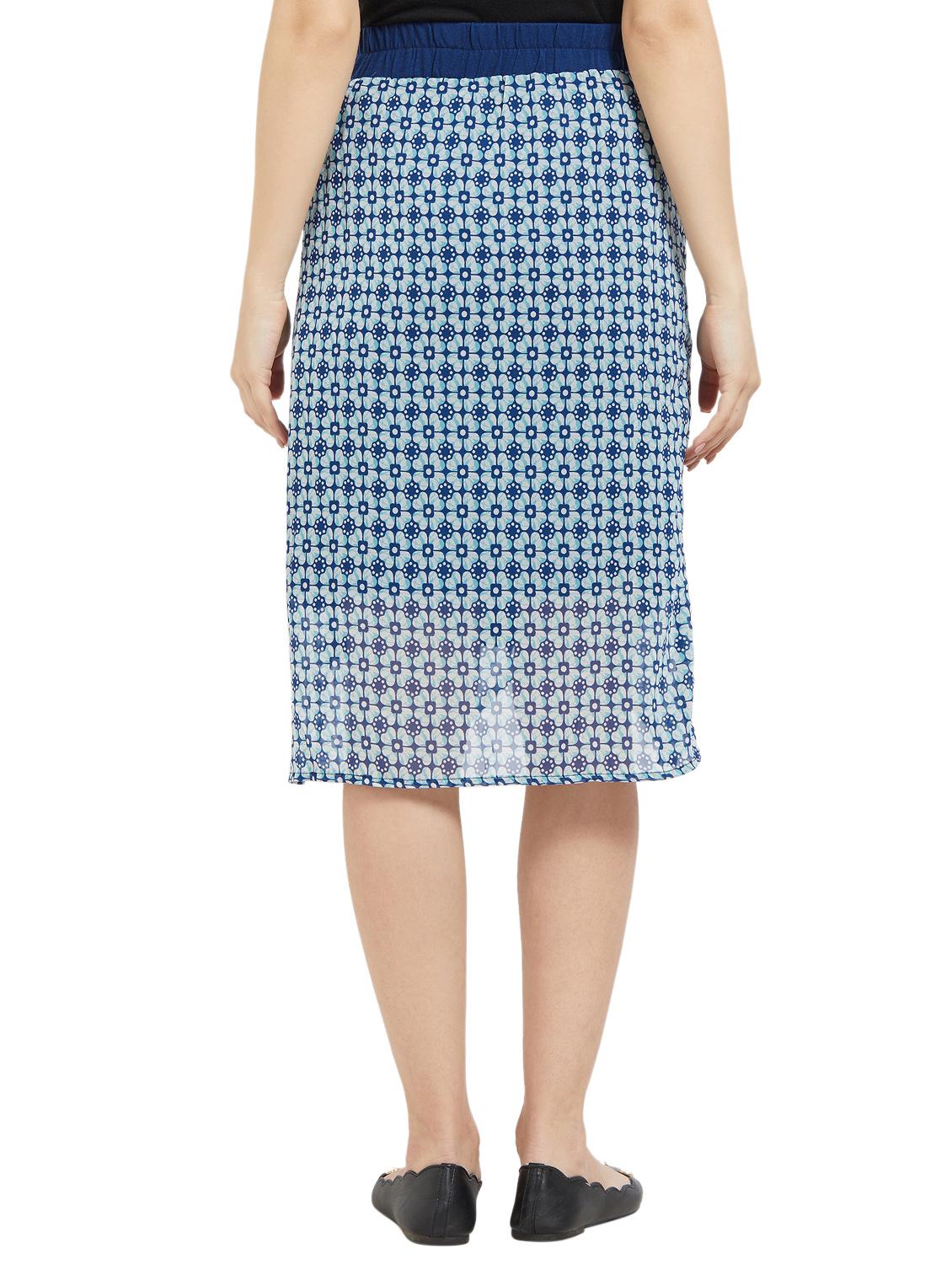 high rise printed tulip skirt - 16887460 - Zoom Image - 3