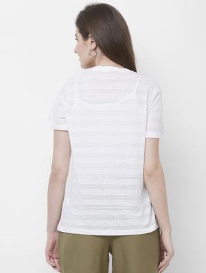 lace detail tee - 16887463 - Standard Image - 3