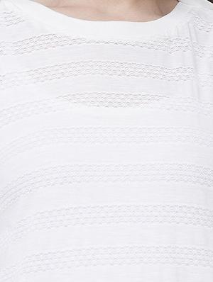 lace detail tee - 16887463 - Standard Image - 5