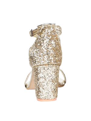 gold ankle strap sandals - 16887648 - Standard Image - 3