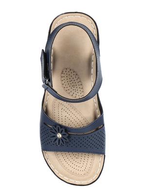 blue back strap sandals - 16887668 - Standard Image - 4