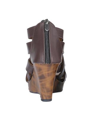 brown platforms wedges - 16887673 - Standard Image - 3