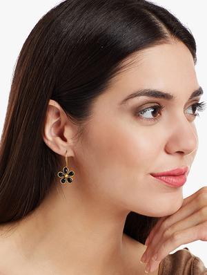 black metal drop earring - 16888087 - Standard Image - 3