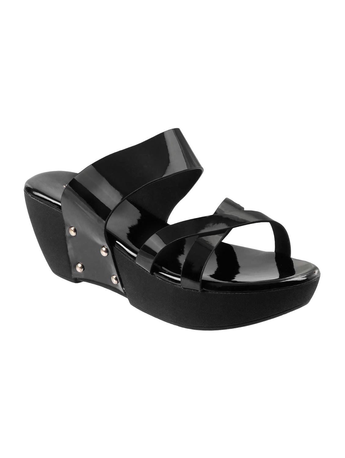 black slip on wedges - 16888389 - Zoom Image - 1