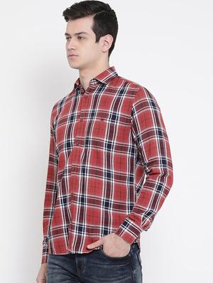red checkered casual shirt - 16888392 - Standard Image - 2