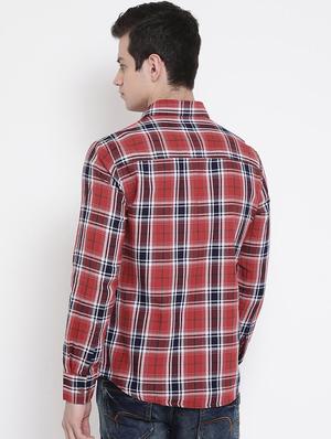 red checkered casual shirt - 16888392 - Standard Image - 3