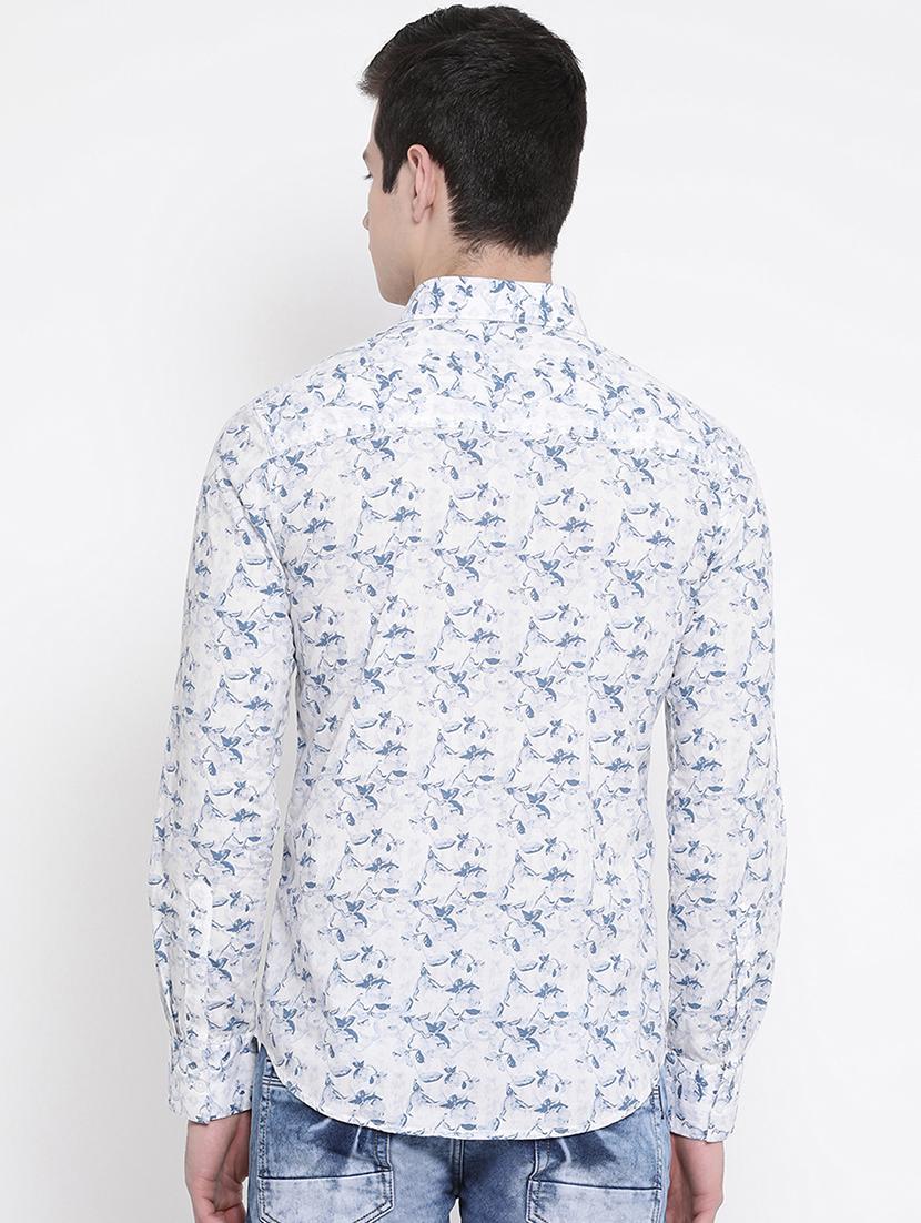 white printed casual shirt - 16888423 - Zoom Image - 3
