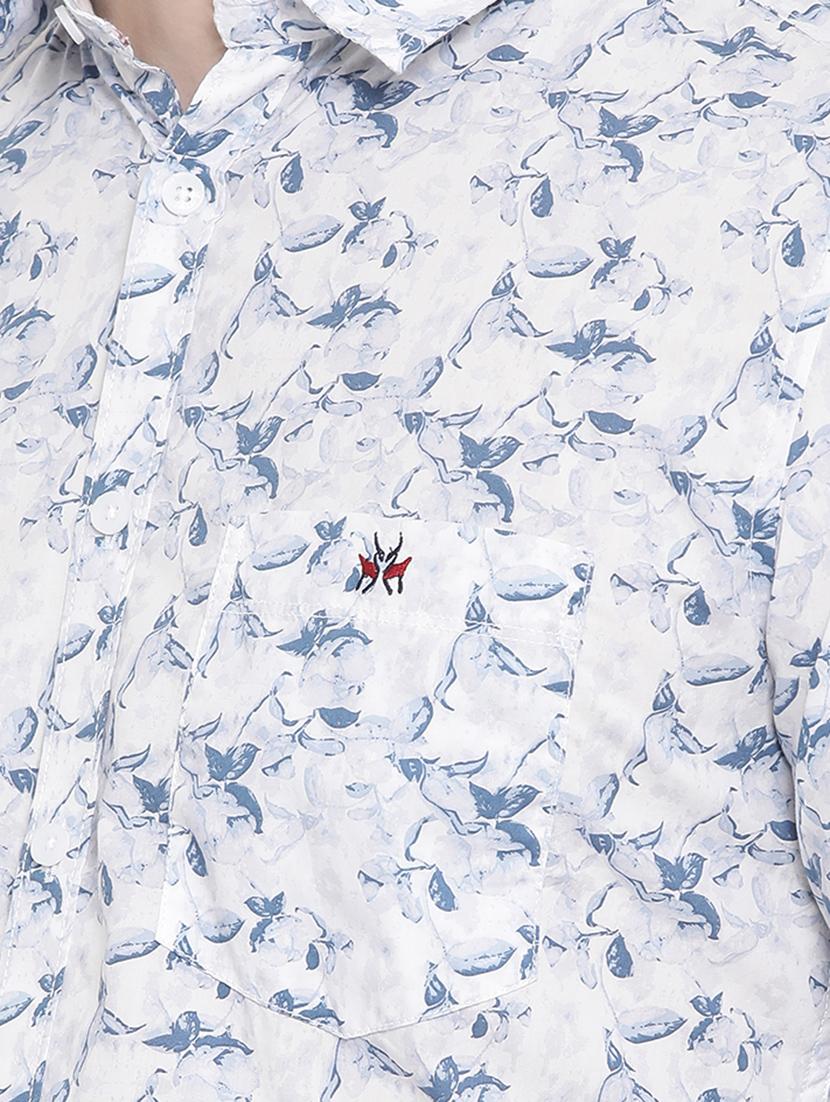 white printed casual shirt - 16888423 - Zoom Image - 5