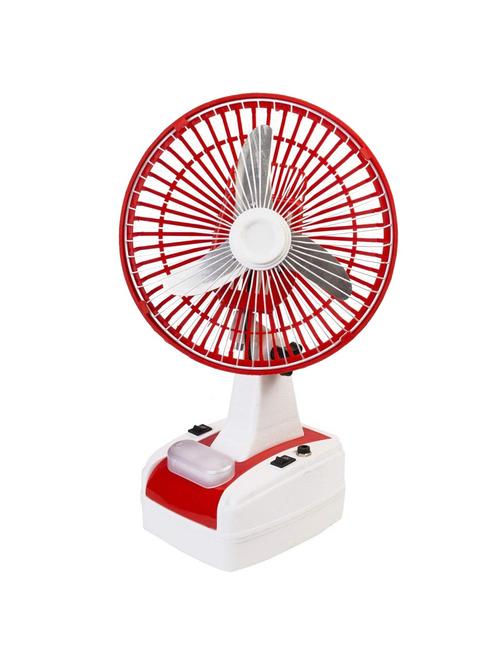 8-inch rechargeable table fan with led lamp - 16888446 - Very Small Image - 1
