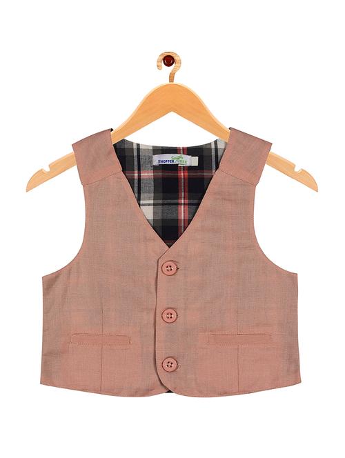 brown cotton waistcoats - 16888584 - Standard Image - 1