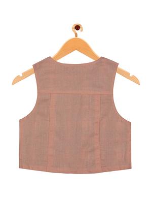 brown cotton waistcoats - 16888584 - Standard Image - 2