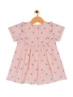 beige cotton frock - 16888607 - Standard Image - 2