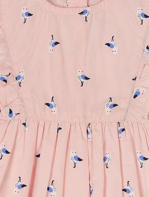 beige cotton frock - 16888607 - Standard Image - 3