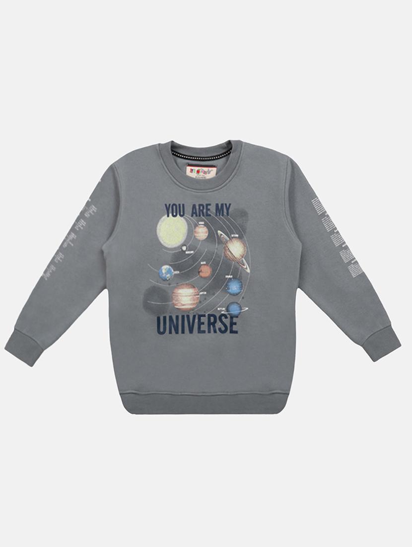 grey fleece sweatshirt - 16888764 - Zoom Image - 1