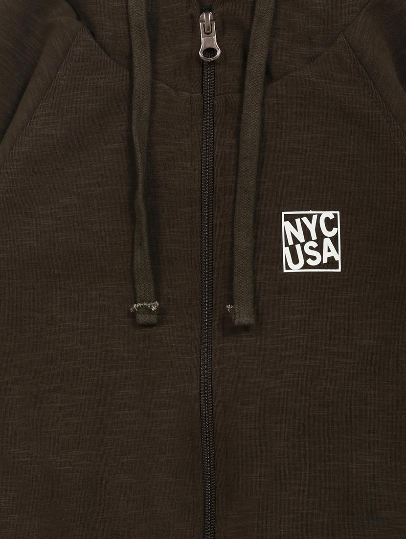 green fleece sweatshirt - 16888787 - Zoom Image - 3