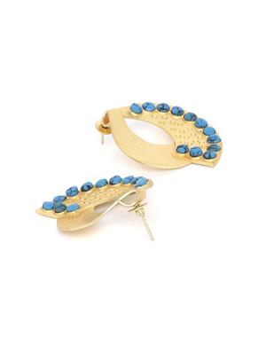blue brass drop earring - 16889033 - Standard Image - 2