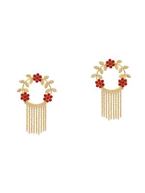 red brass drop earring - 16889046 - Standard Image - 3